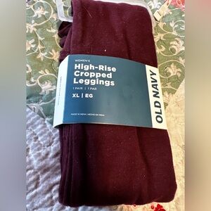 Old Navy Burgundy Leggings